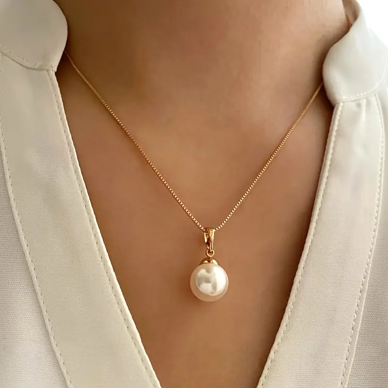 Elegant Anmutig Perlenhalsketten-Set