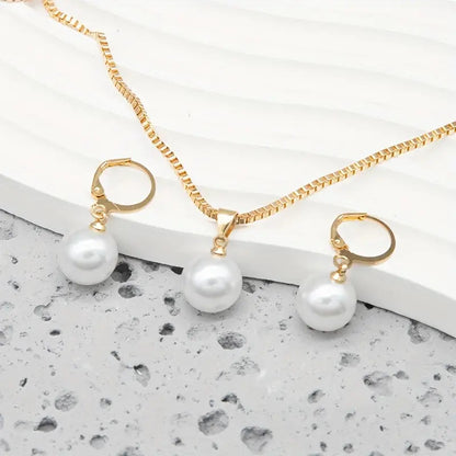 Elegant Anmutig Perlenhalsketten-Set