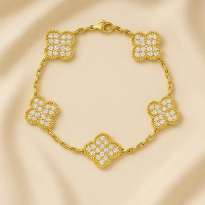 Kleeblatt-Armband Diamant