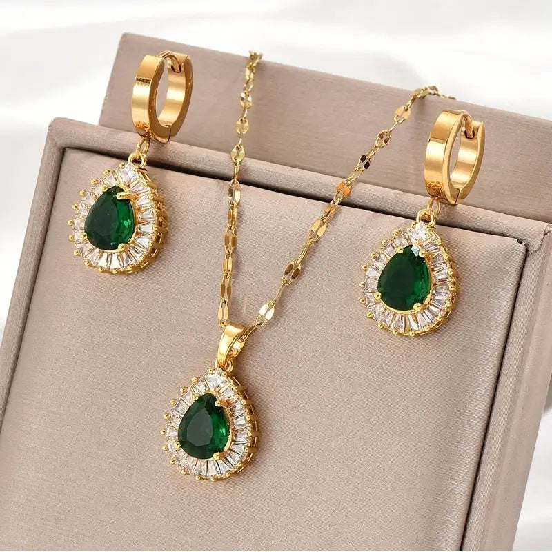 Rheya Lysandelle Schmuckset | Gold