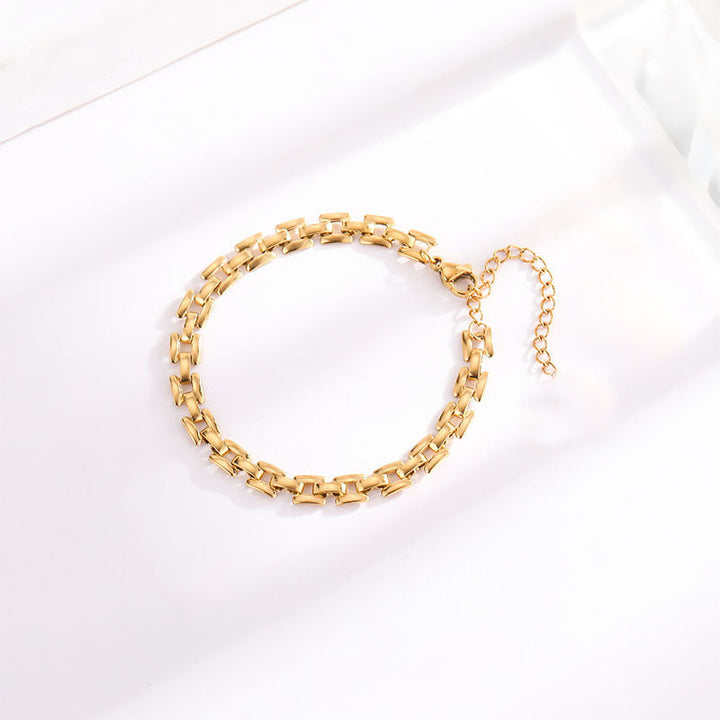 Uhr Kette Armband | Gold