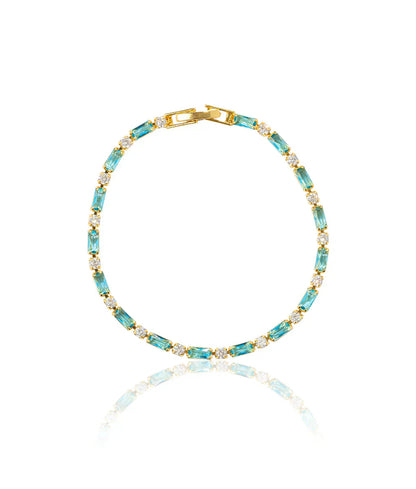 Natürlich Türkiz Stein Armband | Gold