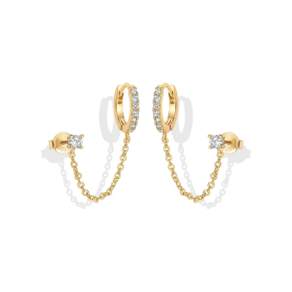 Adella Kette Ohrringe | Gold
