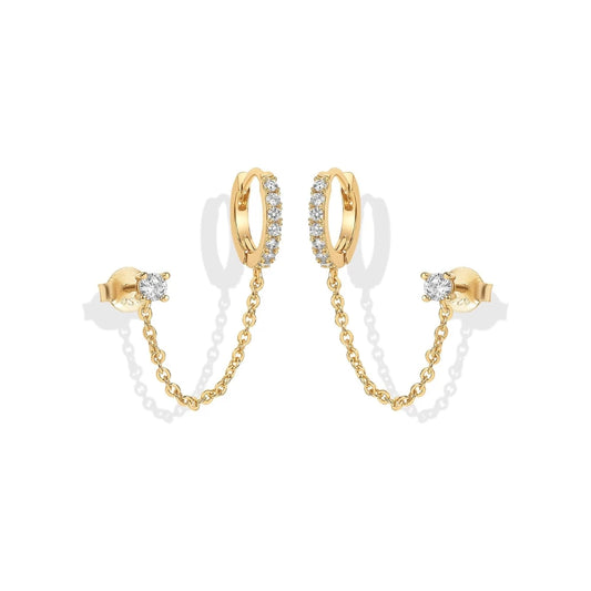 Adella Kette Ohrringe | Gold