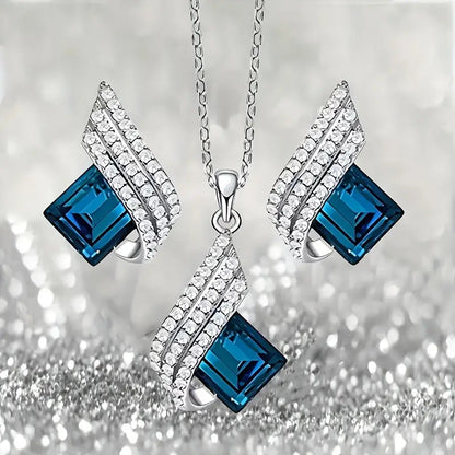 Brienne Solazure Schmuckset | Weißgold