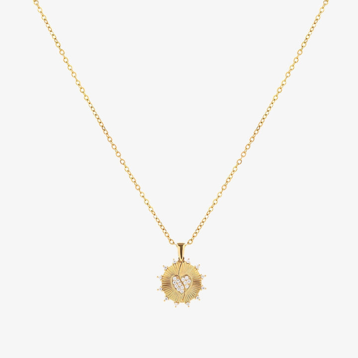 Sonnenstrahl Liebe Halskette | Gold