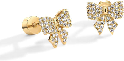 Schleife Motiv Ohrringe | Gold