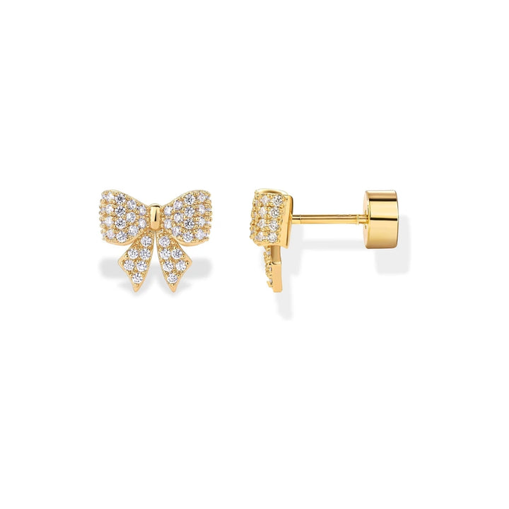 Schleife Motiv Ohrringe | Gold