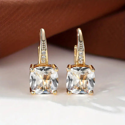 Mystisch Stein Creolen | Gold