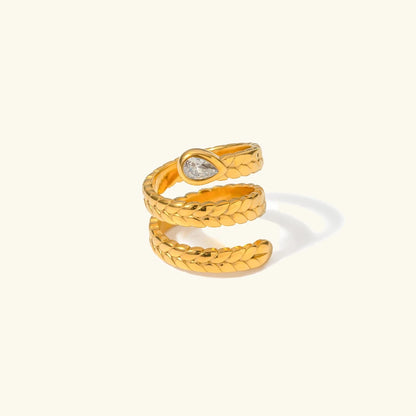 Davina Gold Schlange-Ring