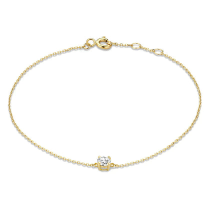 Cléa Moissanite Stein Armband | Gold