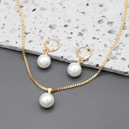 Elegant Anmutig Perlenhalsketten-Set
