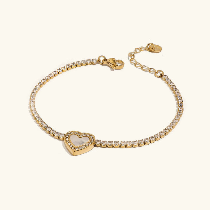 Cameron Diamant Herz Tennisarmband