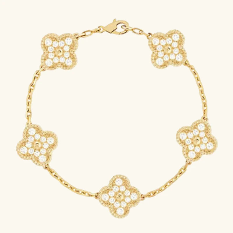 Kleeblatt-Armband Diamant